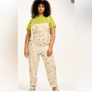 Lucy and Yak  Embroidered Dungarees size 16